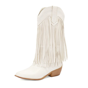 SKYE Cowgirl Boots Fringe - Soft lining | Elegance & Stability - Yehaw