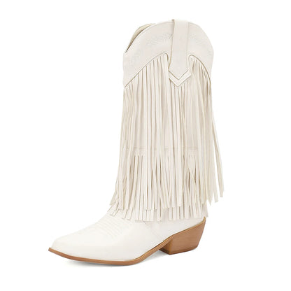 SKYE Cowgirl Boots Fringe - Soft lining | Elegance & Stability - Yehaw