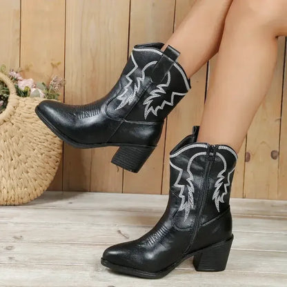 ABIGAIL Cowgirl Boots - Pointed toe | Elegance & Stability - Yehaw