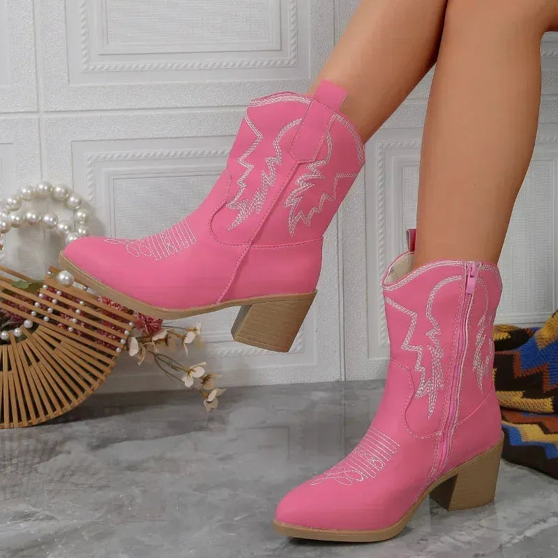 ABIGAIL Cowgirl Boots - Pointed toe | Elegance & Stability - Yehaw