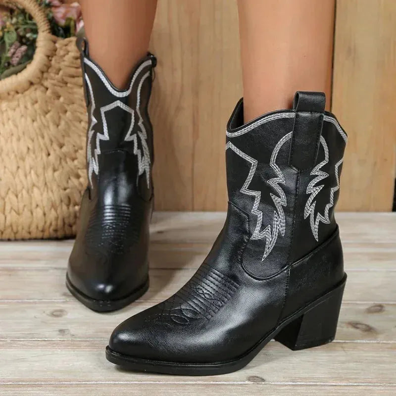 ABIGAIL Cowgirl Boots - Pointed toe | Elegance & Stability - Yehaw