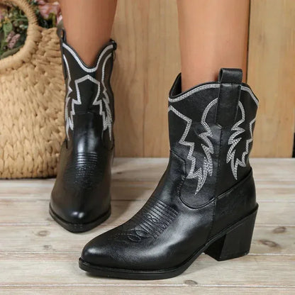 ABIGAIL Cowgirl Boots - Pointed toe | Elegance & Stability - Yehaw