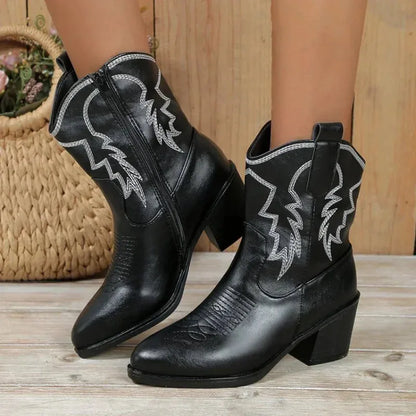 ABIGAIL Cowgirl Boots - Pointed toe | Elegance & Stability - Yehaw