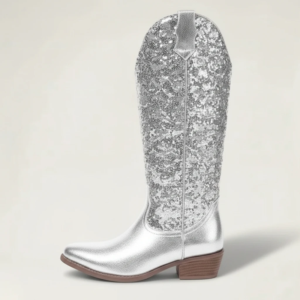 GRACE Cowgirl Boots - Yehaw | Silver