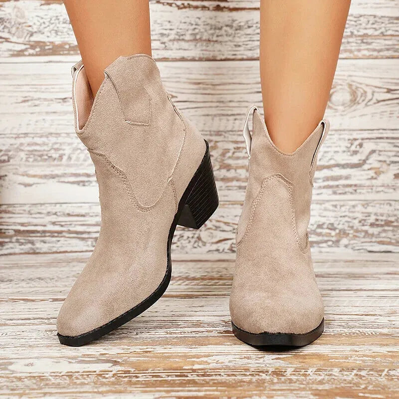 ADA Cowgirl Boots - Yehaw | Beige - Yehaw