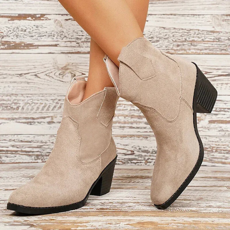 ADA Cowgirl Boots - Yehaw | Beige - Yehaw