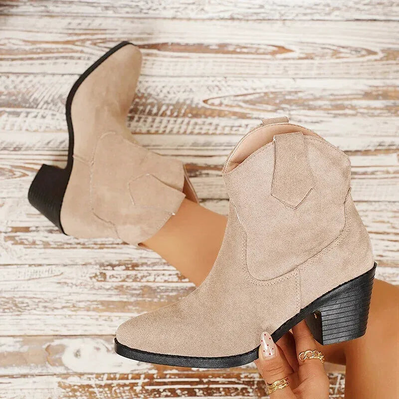 ADA Cowgirl Boots - Yehaw | Beige - Yehaw
