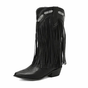 ALEJANDRA Cowgirl Boots - Yehaw | Black - Yehaw