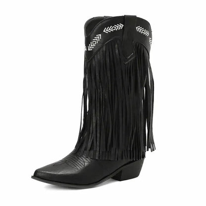 ALEJANDRA Cowgirl Boots - Yehaw | Black - Yehaw