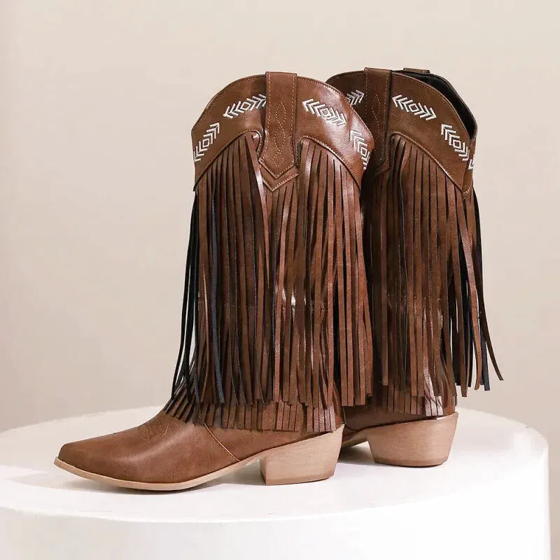 ALEJANDRA Cowgirl Boots - Yehaw | Brown - Yehaw