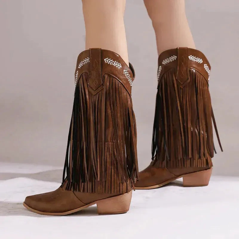 ALEJANDRA Cowgirl Boots - Yehaw | Brown - Yehaw
