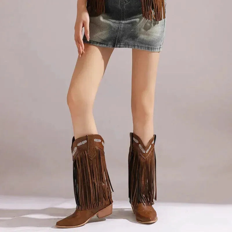 ALEJANDRA Cowgirl Boots - Yehaw | Brown - Yehaw