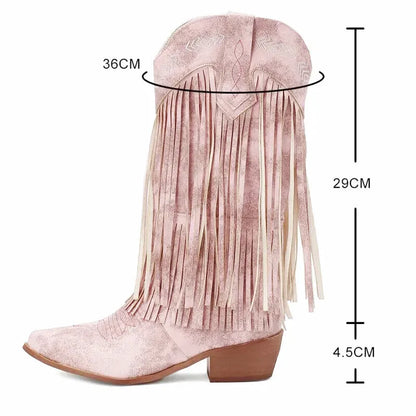 ALEJANDRA Cowgirl Boots - Yehaw | Pink - Yehaw