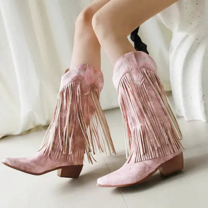 ALEJANDRA Cowgirl Boots - Yehaw | Pink - Yehaw