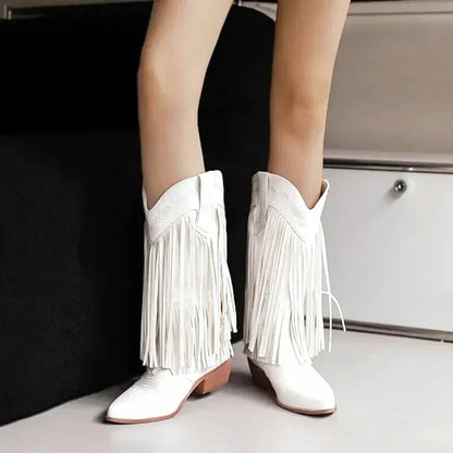 ALEJANDRA Cowgirl Boots - Yehaw | White - Yehaw