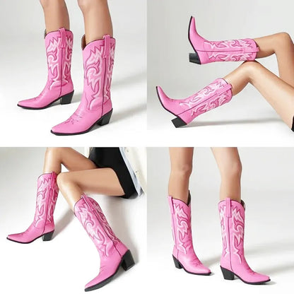 ALICE Cowgirl Boots - Pointed toe | Elegance & Stability - Yehaw