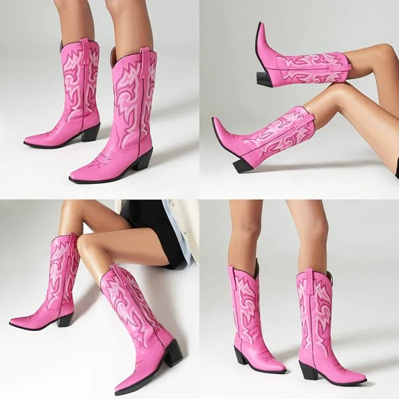 ALICE Cowgirl Boots - Pointed toe | Elegance & Stability - Yehaw