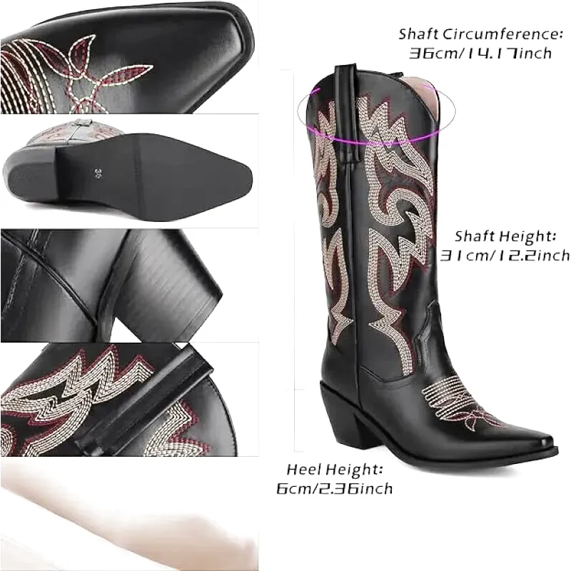 ALICE Cowgirl Boots - Pointed toe | Elegance & Stability - Yehaw