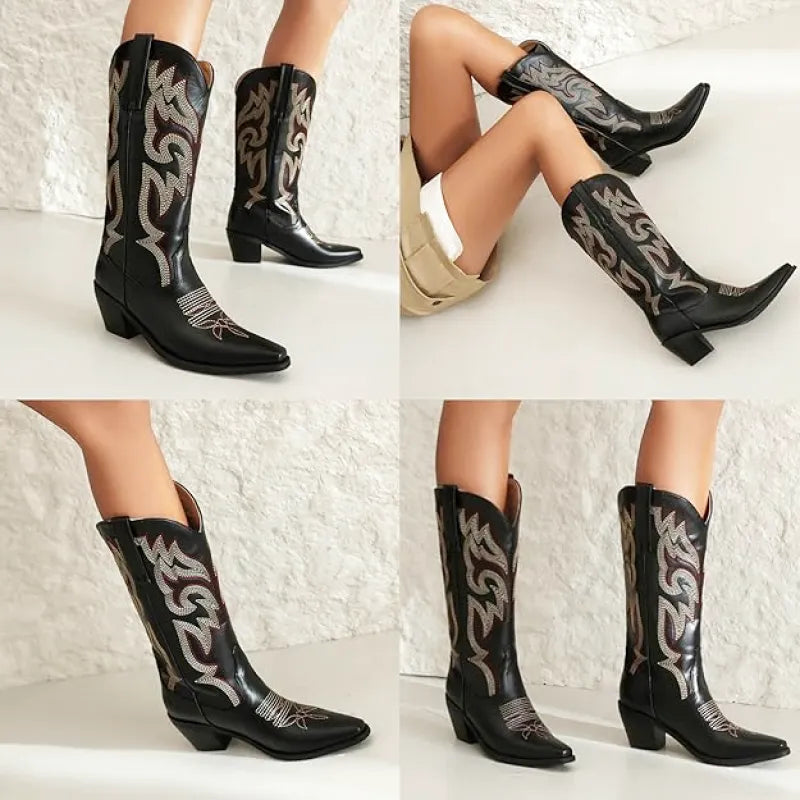 ALICE Cowgirl Boots - Pointed toe | Elegance & Stability - Yehaw