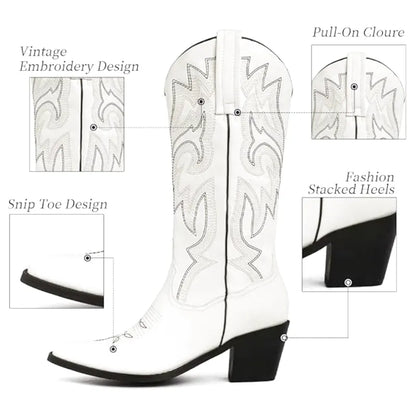 ALICE Cowgirl Boots - Pointed toe | Elegance & Stability - Yehaw