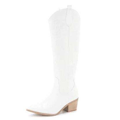 ALICIA Cowgirl Boots - Yehaw | White - Yehaw