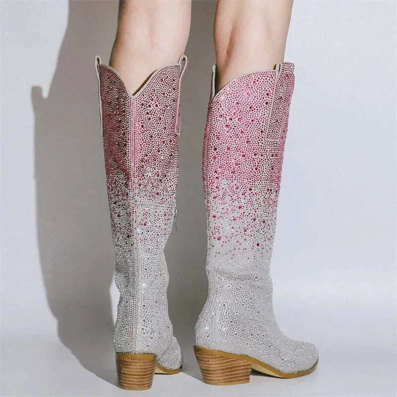 LOVE Cowgirl Boots - Yehaw | Pink & Silver - Yehaw