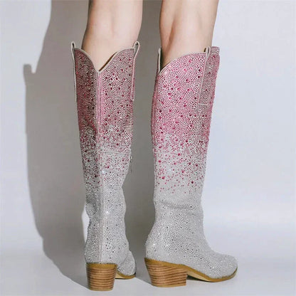 LOVE Cowgirl Boots - Yehaw | Pink & Silver - Yehaw