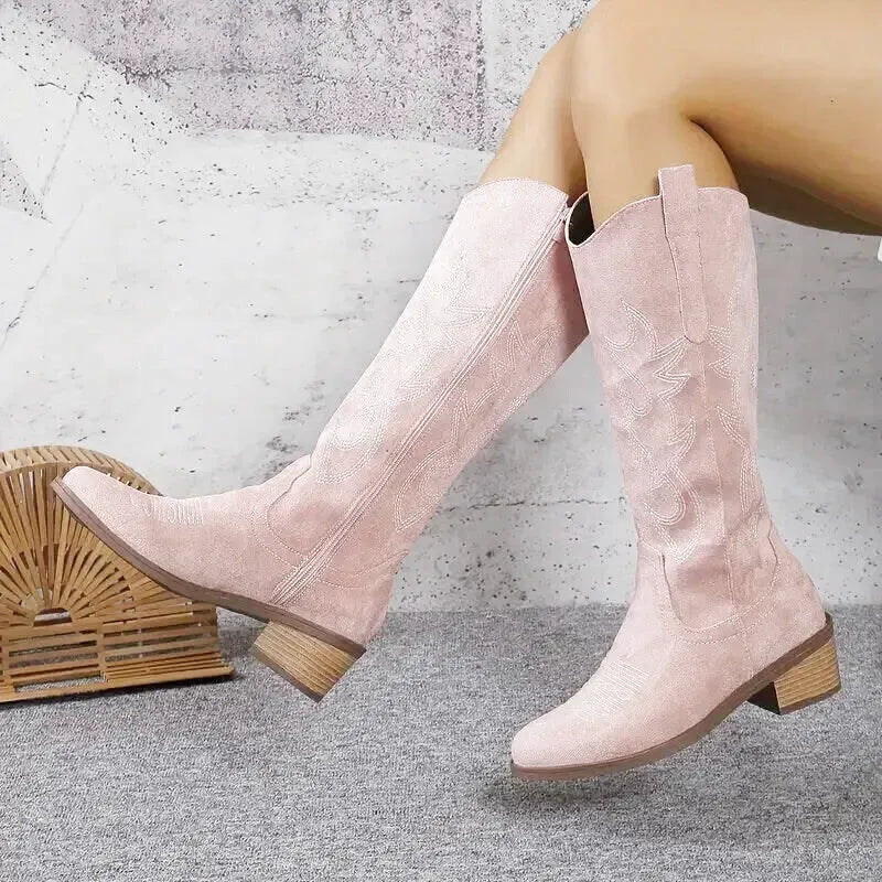 ANTONIA Cowgirl Boots - Yehaw | Pink - Yehaw