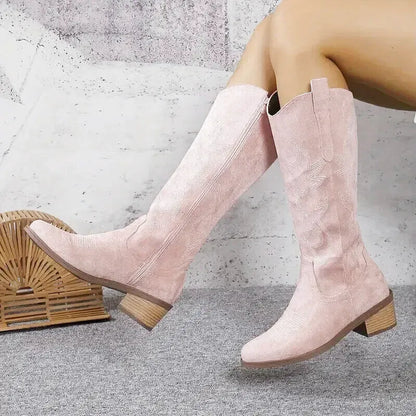 ANTONIA Cowgirl Boots - Yehaw | Pink - Yehaw