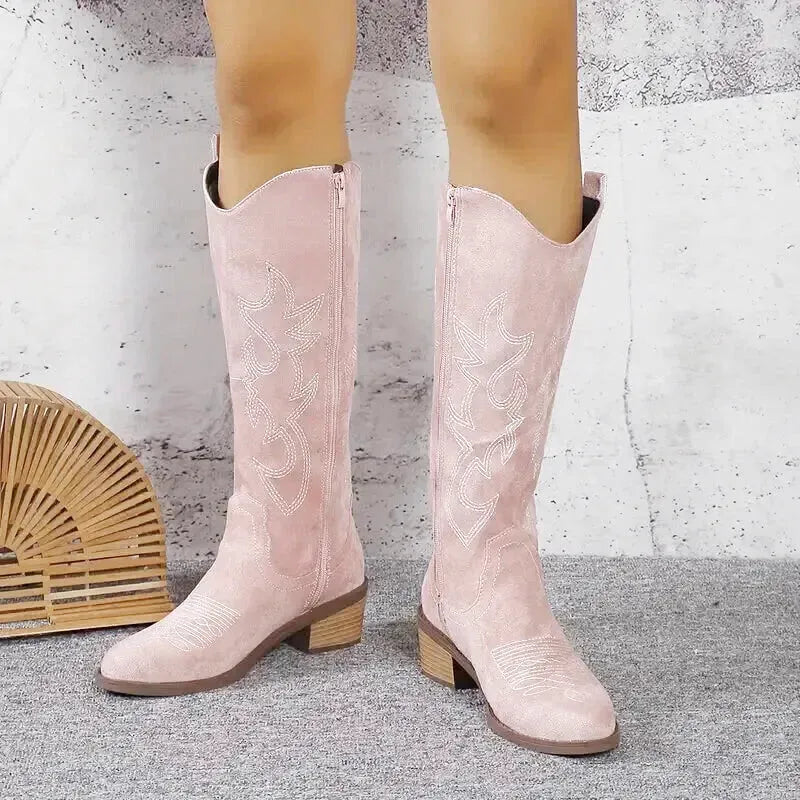 ANTONIA Cowgirl Boots - Yehaw | Pink - Yehaw