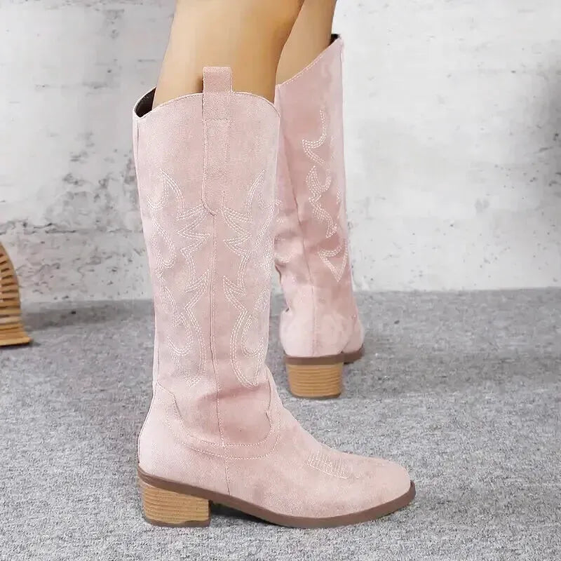 ANTONIA Cowgirl Boots - Yehaw | Pink - Yehaw