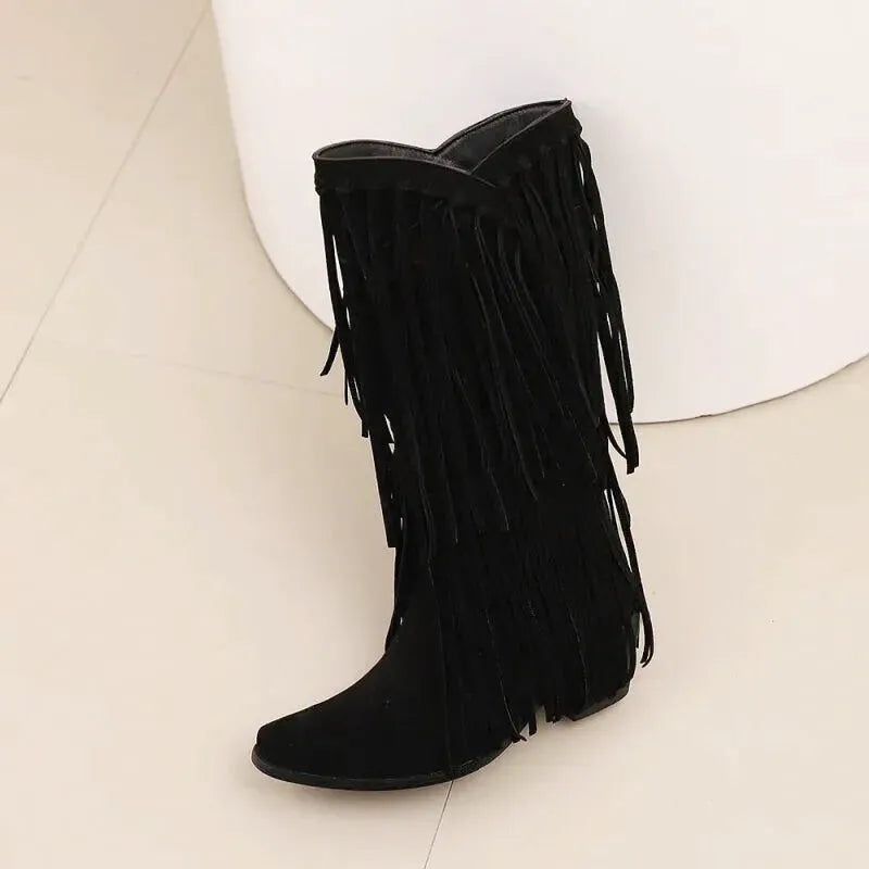 ARACELI Cowgirl Boots - Yehaw | Black - Yehaw