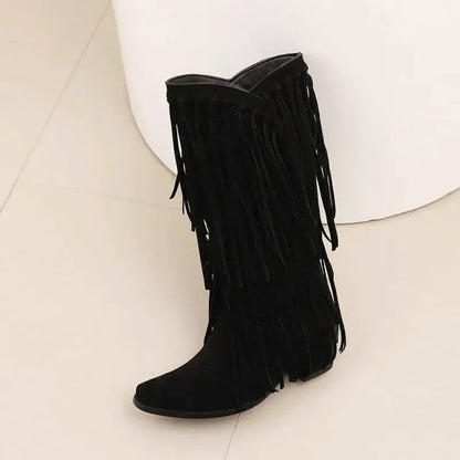 ARACELI Cowgirl Boots - Yehaw | Black - Yehaw