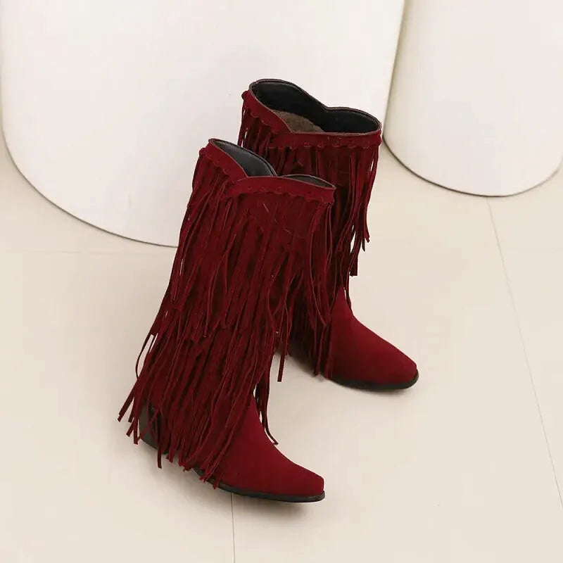 ARACELI Cowgirl Boots - Yehaw | Red - Yehaw