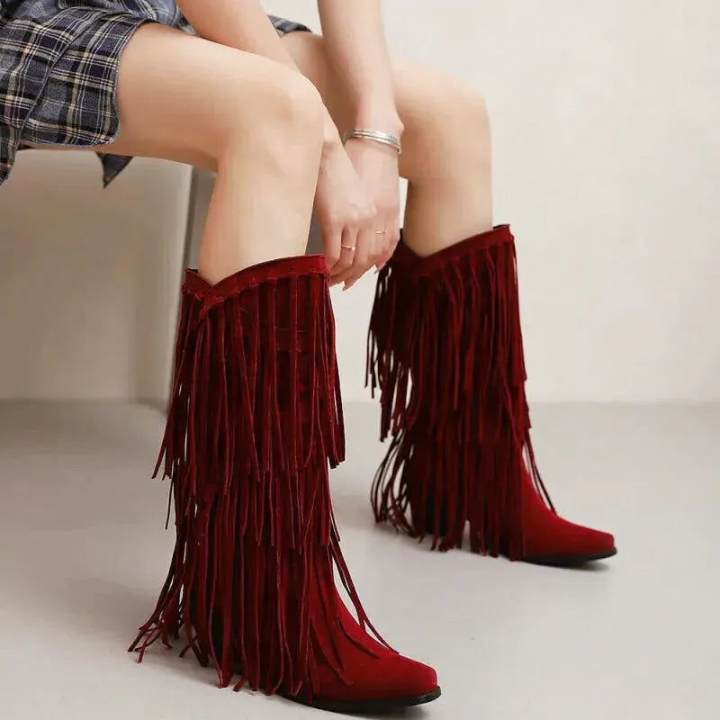 ARACELI Cowgirl Boots - Yehaw | Red - Yehaw