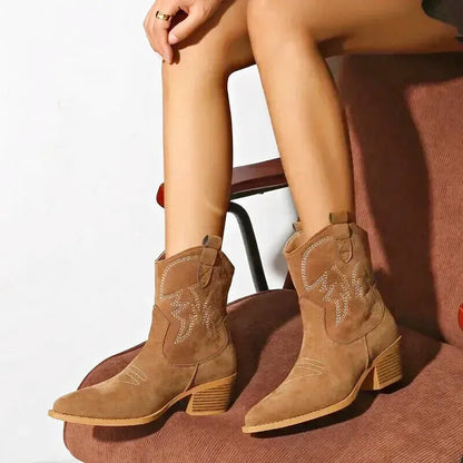 AURORE Cowgirl Boots - Yehaw | Brown - Yehaw