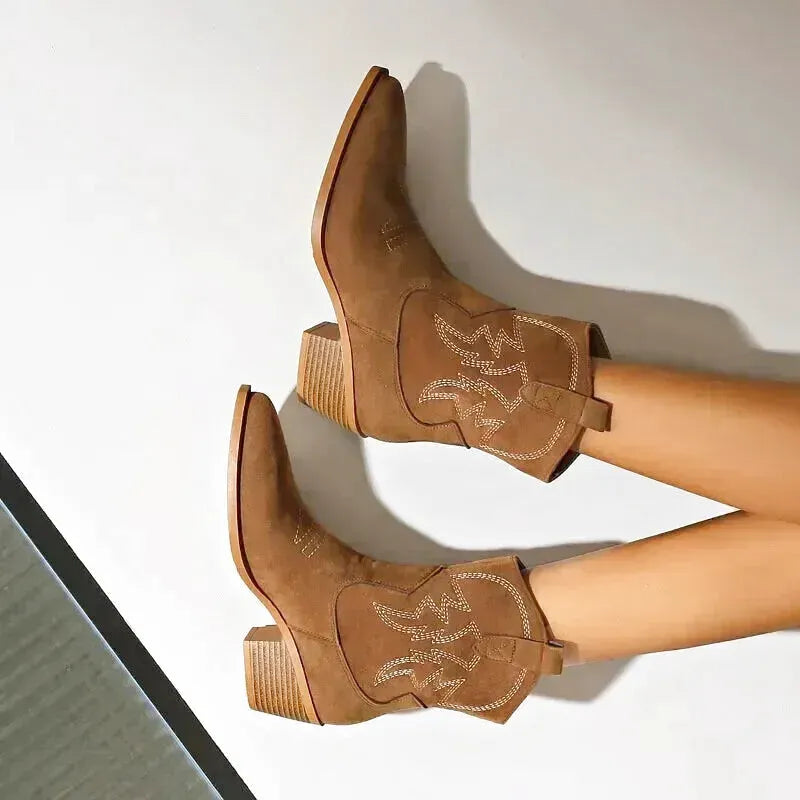 AURORE Cowgirl Boots - Yehaw | Brown - Yehaw