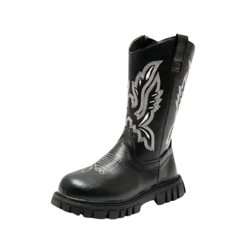 AUSTIN Kids Cowboy Boots - Soft PU leather | Stable & Easy to slip on - Yehaw