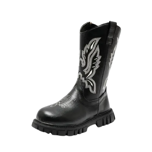 AUSTIN Kids Cowboy Boots - Soft PU leather | Stable & Easy to slip on - Yehaw