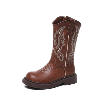 AUSTIN Kids Cowboy Boots - Soft PU leather | Stable & Easy to slip on - Yehaw