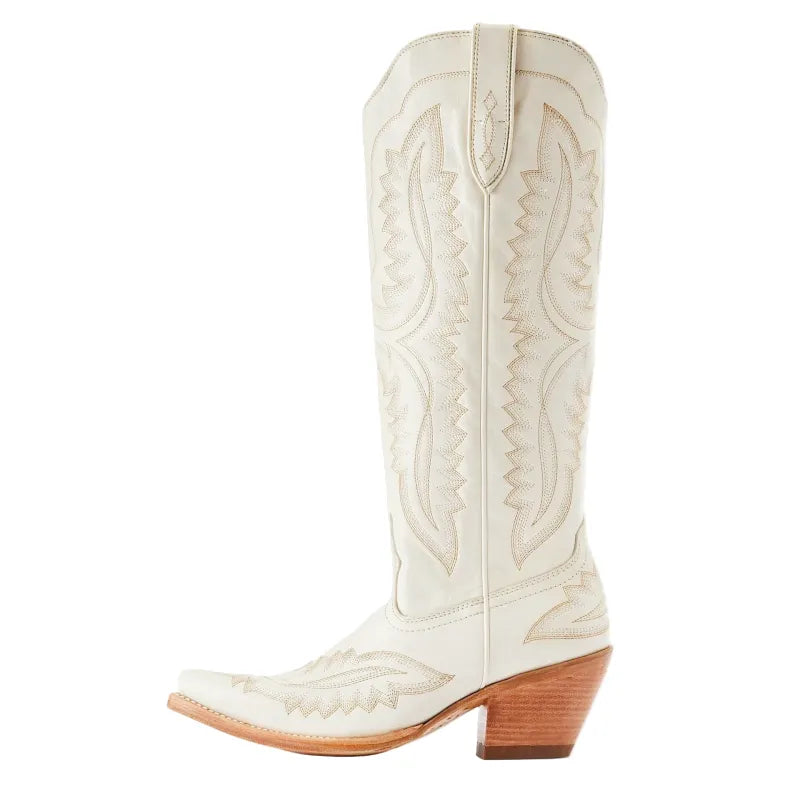 Autumn and Winter Pointed Thick High Heels, Knee Length Embroidered Western Cowboy Boots, Sizes 35-46 Women's Mid Length Boots - Yehaw 