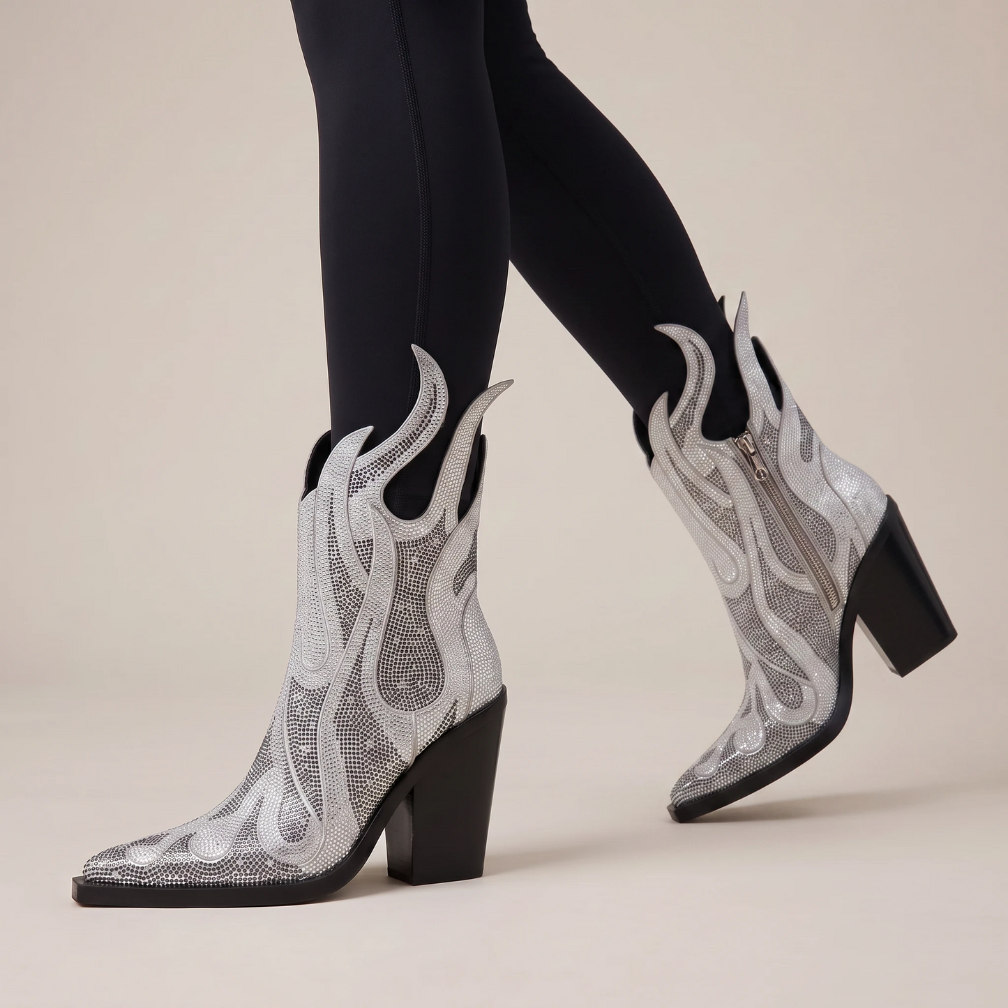 IRIS Cowgirl Boots - Yehaw | Silver