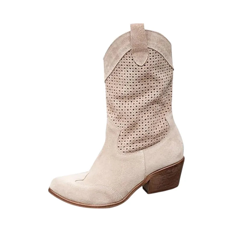 BARB Cowgirl Boots - Resistant PU leather | Elegance & Stability - Yehaw