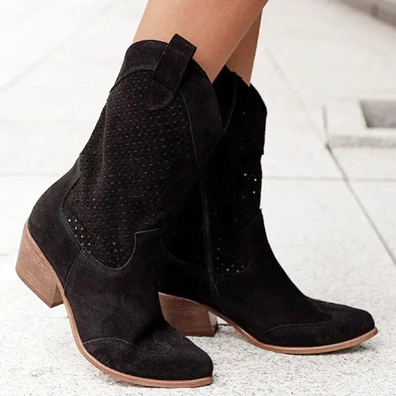 BARB Cowgirl Boots - Yehaw | Black - Yehaw