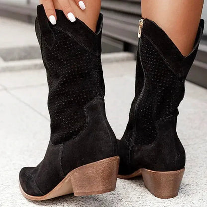 BARB Cowgirl Boots - Yehaw | Black - Yehaw