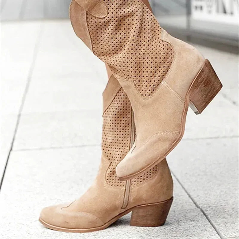 BARB Cowgirl Boots - Yehaw | Light Brown - Yehaw