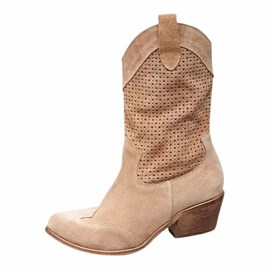 BARB Cowgirl Boots - Yehaw | Light Brown - Yehaw 