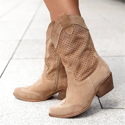 BARB Cowgirl Boots - Resistant PU leather | Elegance & Stability - Yehaw