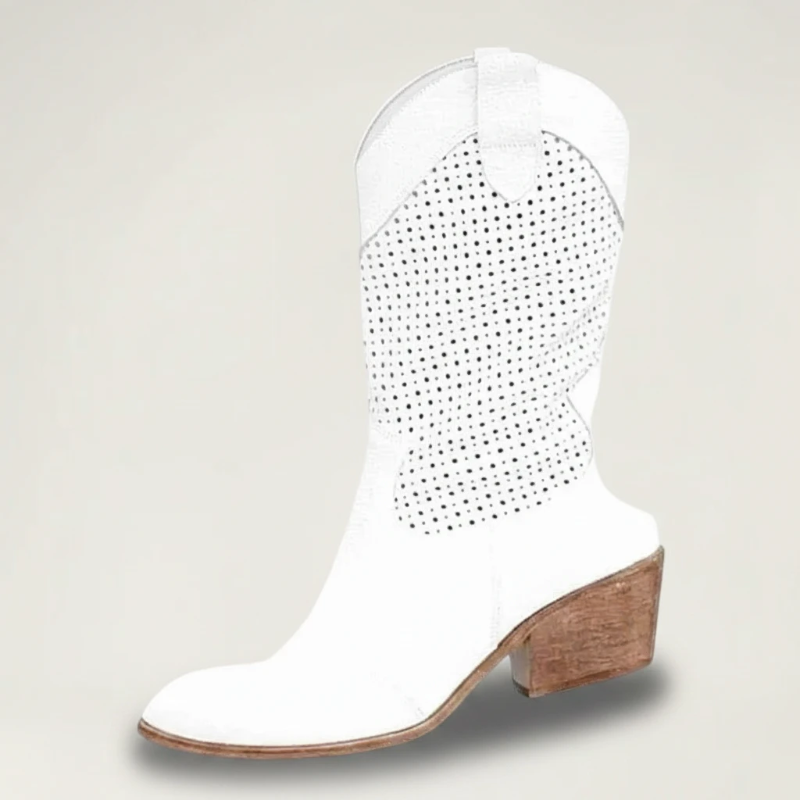 BARB Cowgirl Boots - Yehaw | White - Yehaw