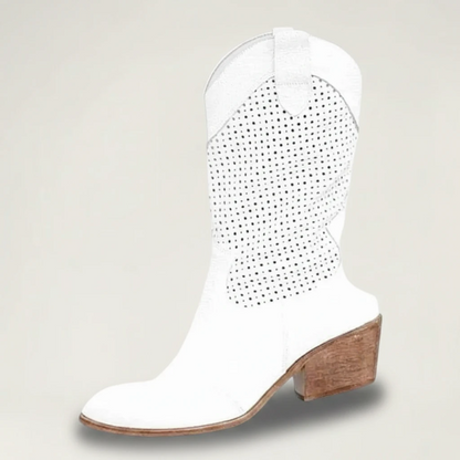 BARB Cowgirl Boots - Yehaw | White - Yehaw